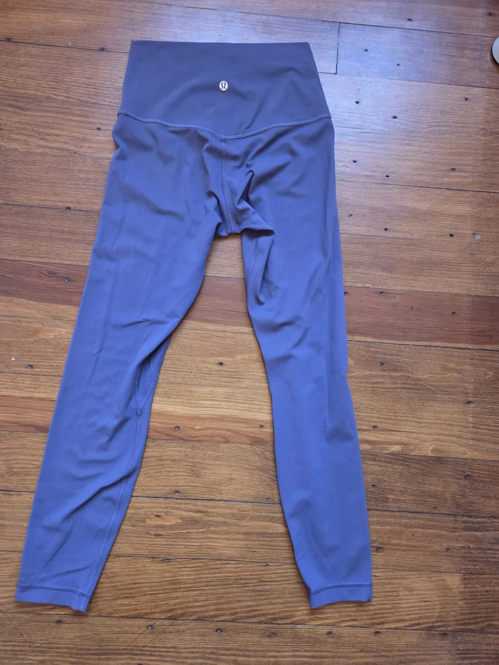 lululemon athletica Gray/Purple Active Leggings Sz 6 Like New